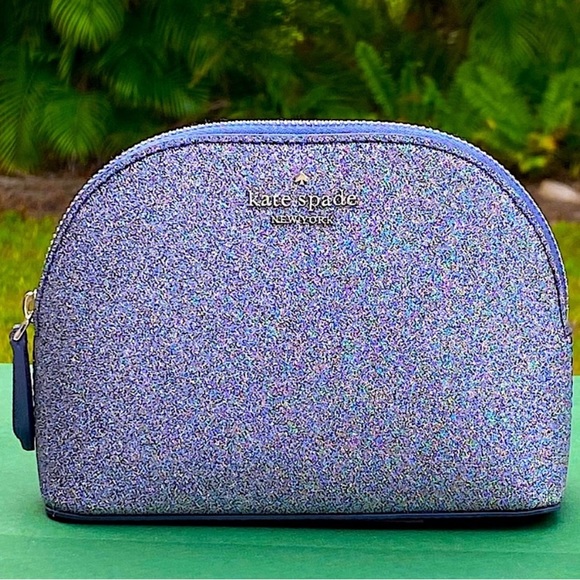 Kate Spade Lola Small Dome Glitter Cosmetic Bag - Picture 3 of 7